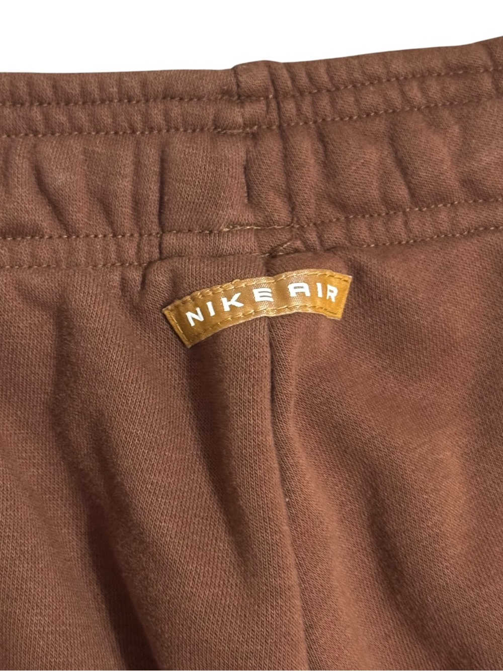 Nike Sportswear Air Fleece Mid-Rise Joggers Brown Women’s Large Pants Sweatpants - Picture 4 of 6
